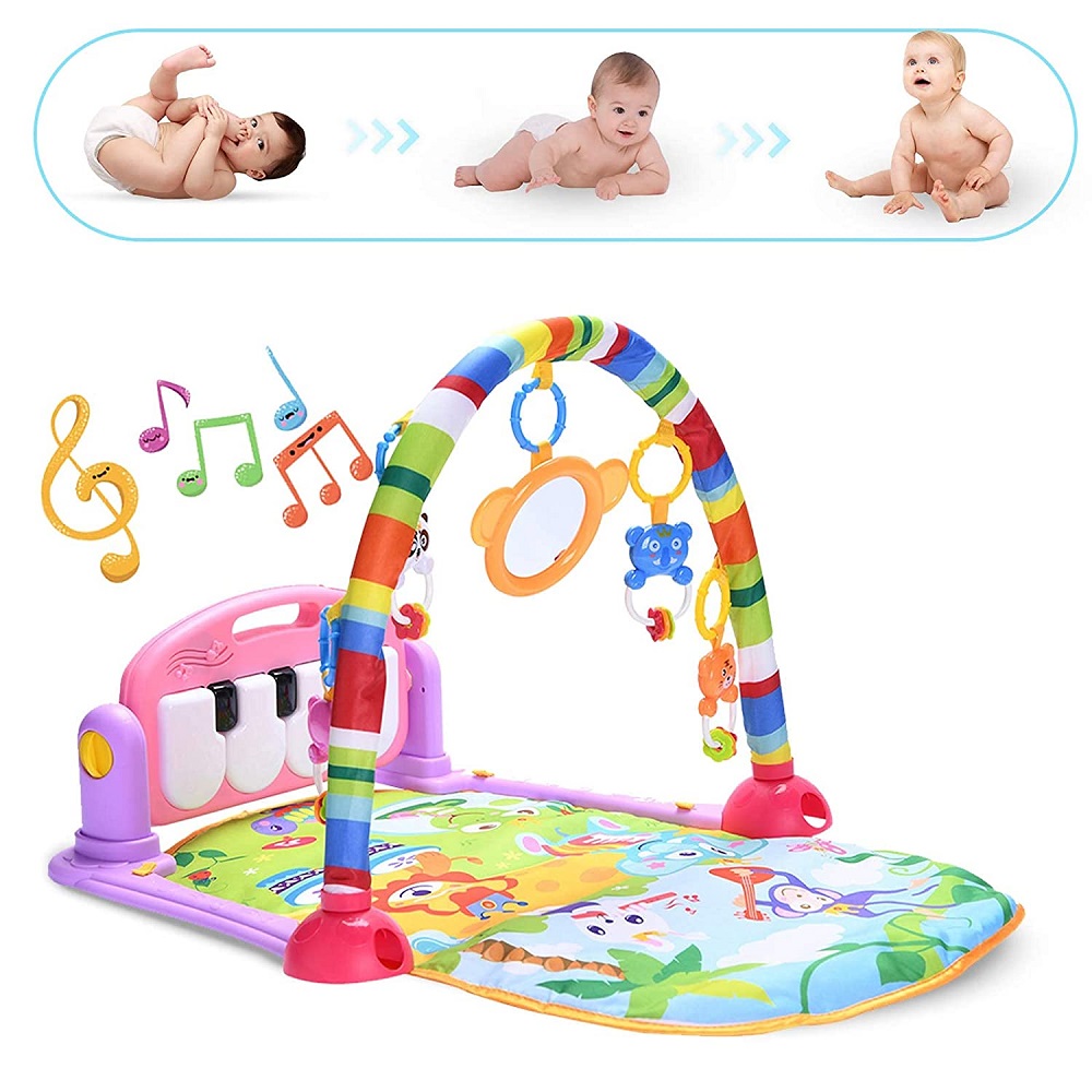 Piano Fitness baba játszószőnyeg – rózsaszínlila (BBJ)gh