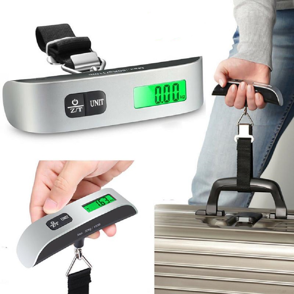 Digitális kézi bőröndmérleg poggyász súlymérő (5)