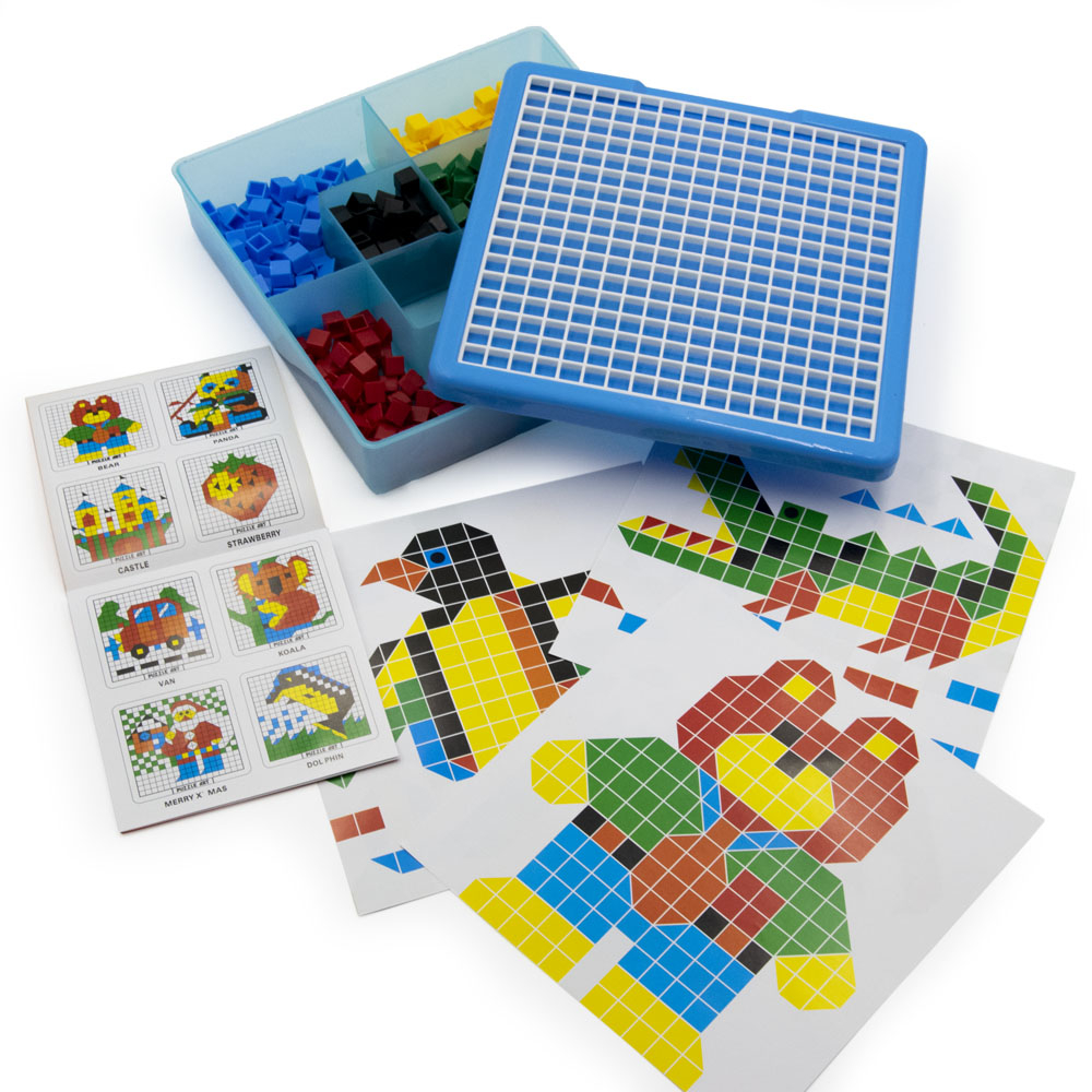 490 darabos kreatív színes mozaik puzzle készlet (BBJ)