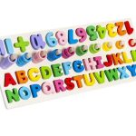Fa kirakó játék színes betűkkel, számokkal és karikákkal (BB10979) 4