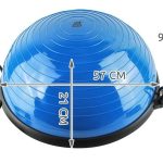 Félgömb alakú egyensúlyozó labda elasztikus kötelekkel és pumpával (BB5448) 1