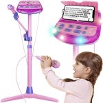 Gyermek karaoke készlet mikrofonnal és állvánnyal (BB11472) f