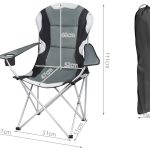 Összehajtható horgász szék – szürke, fekete (BB2300) 1