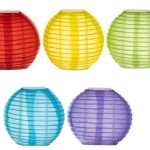 Napelemes nyári fényfüzér színes lampionokkal (BB15675) 10