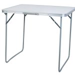 Összecsukható, hordozható mintás, bézs kerti asztal – 80cm (BB5630) 4