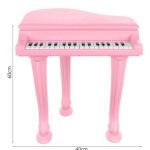 Rózsaszín játék zongora rengeteg funkcióval – 60 cm (BB11405) (10)