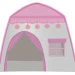 Rózsaszín játszósátor dekor égősorral kül- és beltérre (BB17489) (3)