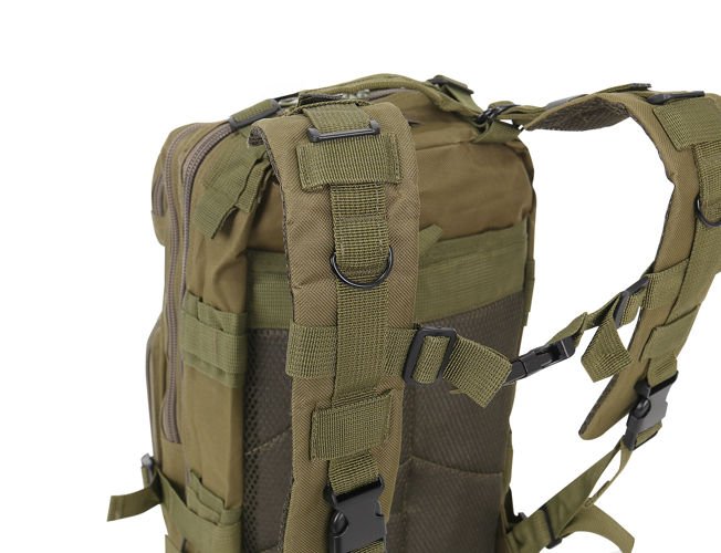 30 L-es ergonomikus khaki színű katonai hátizsák amerikai zászlós felvarróval (BB8916) (13)