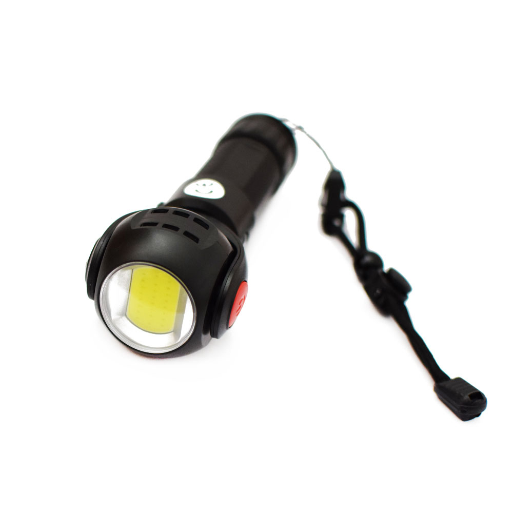 Forgatható fejű LED zseblámpa 7 állítható világítási mód, USB-ről tölthető