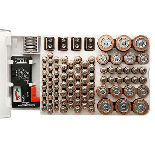 Battery Master Falra szerelhető elem rendszerező és tároló3