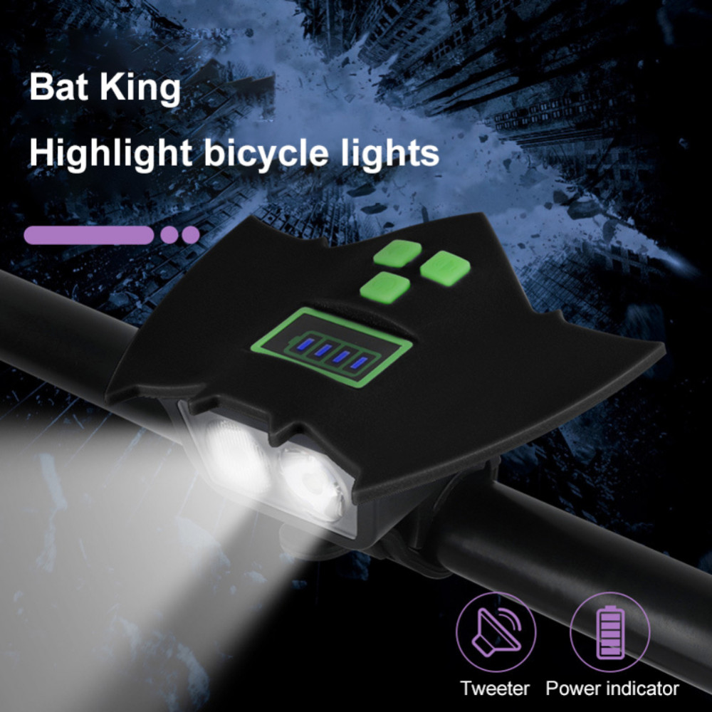 Menő Batman formájú bicikli lámpa és csengő (2)