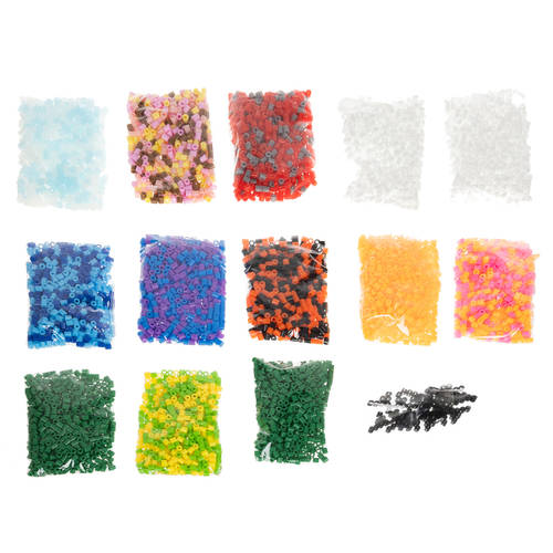 6500 db-os vasalható, színes gyöngy készlet hordozható 3 szintes tárolóban – különböző formákkal, kiegészítőkkel (BB-20306) (11)