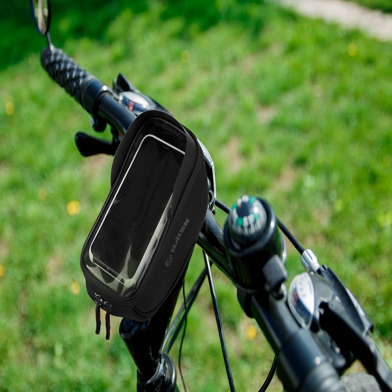 Kormányra szerelhető, vízálló kerékpár táska átlátszó telefon tokkal (BB-14206) (2)