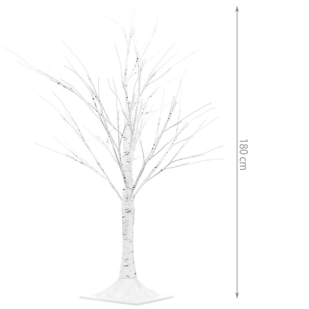 Karácsonyi dekor fa LED világíttással kül- és beltérre – 180 cm, meleg fehér (BB-11314) (2)