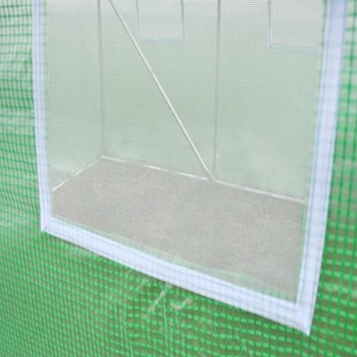 Kerti fóliasátor 4.5 x 3 x 2 m – UV-, és vízálló, 6 szúnyoghálós ablakkal (BB-10021) (5)