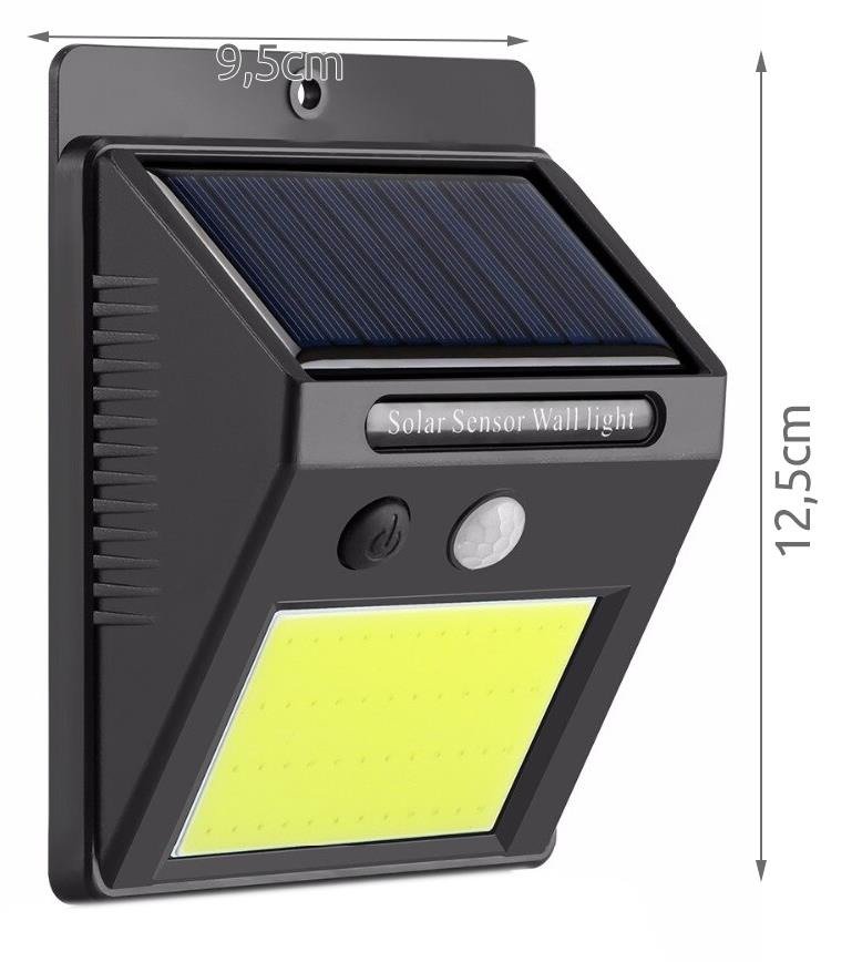 Vízálló, napelemes mozgás-, és szürkületérzékelős szolár lámpa – 48 LED (BB-8814) (6)