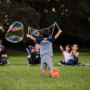 Pálcás buborék készítő szett gigantikus buborékokhoz - 500 ml vízben hígítható buborékfújó koncentrátummal (BBJ) - Image 6