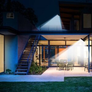 Vízálló 100 LED-es napelemes mozgásérzékelős udvari lámpa (BBL) - Image 8