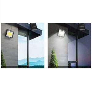 Vízálló 100 LED-es napelemes mozgásérzékelős udvari lámpa (BBL) - Image 5