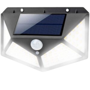 Mozgás- és szürkületérzékelős, 100 LED-es napelemes kültéri lámpa (BBL) - Image 10