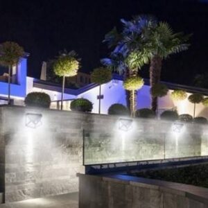 Mozgás- és szürkületérzékelős, 100 LED-es napelemes kültéri lámpa (BBL) - Image 3