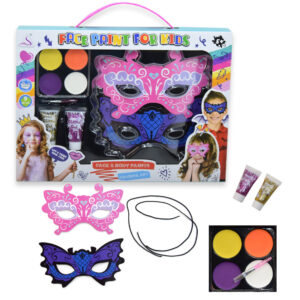 Jelmezbál szett gyermekeknek maszkokkal, glitterrel és arcfestékkel (BBJ) - Image 3