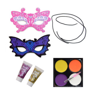 Jelmezbál szett gyermekeknek maszkokkal, glitterrel és arcfestékkel (BBJ) - Image 6