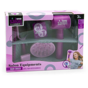 7 részes fodrászszalon kis hajszobrászoknak - játék fodrászkészlet fésűkkel, ollókkal, hajszárítóval (BBJ) - Image 3
