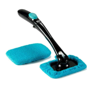 Csuklófejes ablak, - és szélvédőtisztító beépített adagoló flakonnal - 2 db mikroszálas törlőhuzattal, összehajtható nyéllel (BBM) - Image 3