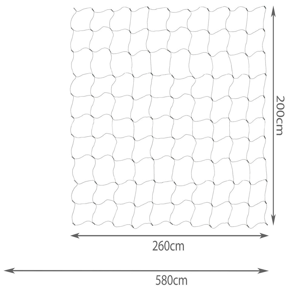 160 LED-es fényfűzér – kül-, és beltérre – 8 világítási móddal, 2 x 2 m, meleg fehér (BB-11340) (5)