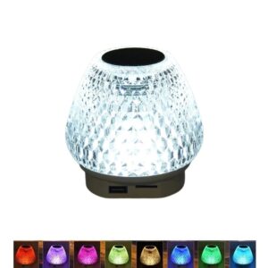 GIBOX G5S 2in1 kristály alakú okos lámpa - USB-ről tölthető, felakasztható party lámpa Bluetooth hangszóróval (THM) - Image 4