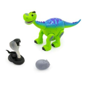 Sétáló, világító és zenélő brontosaurus kobrával és kisegér alakú távirányítóval (BBJ) - Image 3
