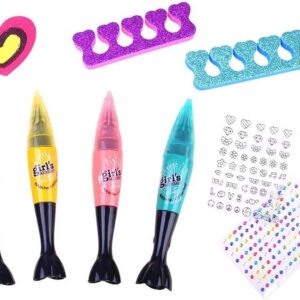 2 az 1-ben körömdíszítő szett aplikátorokkal, körömdekorációkkal, körömreszelővel, lábujjelválasztóval (BBJ) - Image 3