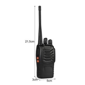 2 darabos Walkie Talkie szett zseblámpával, fülhallgatóval, 3-5 km-es hatótávolság (BBV) - Image 4