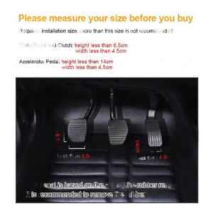 3 darabos pedál burkolat készlet autóba - csúszásmentes felülettel, kopás, por-, és karcálló - fekete-kék (THM) - Image 7