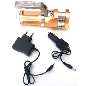 Akkumulátoros taktikai lámpa fém vázzal - kézi keresőlámpa 2 db fehér és 1 db kék T6 CREE LED-del (BBJH)(BBL) - Image 4