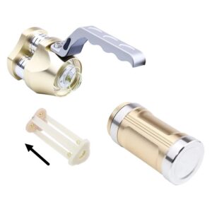 Akkumulátoros taktikai lámpa fém vázzal - kézi keresőlámpa 2 db fehér és 1 db kék T6 CREE LED-del (BBJH)(BBL) - Image 9