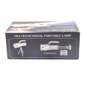 Akkumulátoros taktikai lámpa fém vázzal - kézi keresőlámpa 2 db fehér és 1 db kék T6 CREE LED-del (BBJH)(BBL) - Image 11