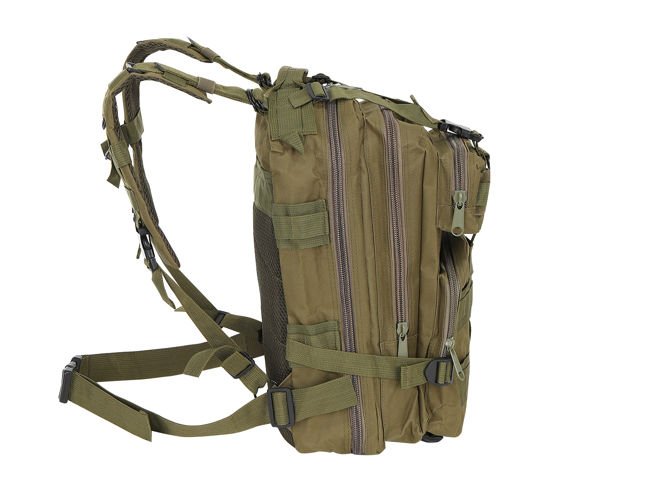 30 L-es ergonomikus khaki színű katonai hátizsák amerikai zászlós felvarróval (BB8916) (15)