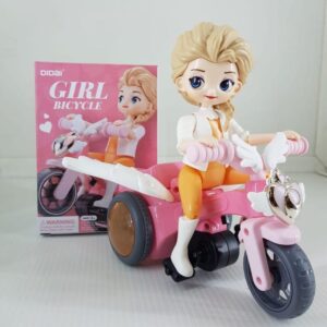 Egykerekező lány szárnyas biciklin - kerékpáros figura zenével és fényhatásokkal (BBJ) - Image 5