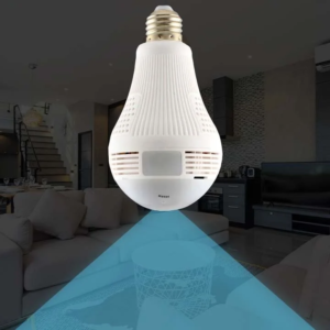 360°-os villanykörtébe rejtett, éjjellátó, mozgásérzékelő, Wifi-s panoráma kamera (BBV) - Image 6