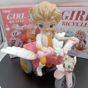 Egykerekező lány szárnyas biciklin - kerékpáros figura zenével és fényhatásokkal (BBJ) - Image 3