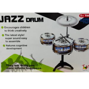 JAZZ 4 részes gyermek dob felszerelés ütőkkel és cintányérral (BBJ) - Image 4