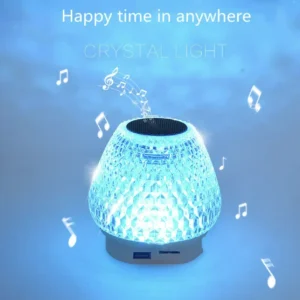 GIBOX G5S 2in1 kristály alakú okos lámpa - USB-ről tölthető, felakasztható party lámpa Bluetooth hangszóróval (THM) - Image 6