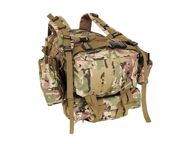 48,5L-es strapabíró, terepmintás katonai hátizsák sok zsebbel (BB8923) 19