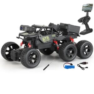 1:16 méretarányú, 6 kerekű, okostelefonnal vezérelhető, kamerás kaszkadőrautó - minden felületen átszáguld (BBJ) - Image 4