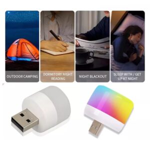 Mini USB LED lámpa - váltakozó színű, hangulatos éjszakai fény- 3W (BBKM) - Image 3
