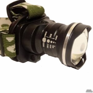 CREE Q5 LED-es csepp- és porálló akkumulátoros fejlámpa - hálózatról és szivargyújtóról is tölthető (BBL) - Image 6