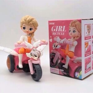 Egykerekező lány szárnyas biciklin - kerékpáros figura zenével és fényhatásokkal (BBJ) - Image 4