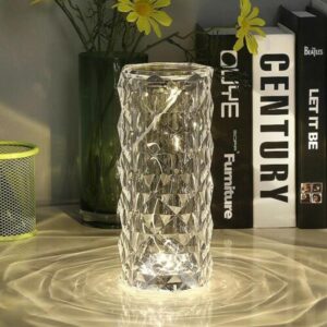 Érintésvezérelt vezeték nélküli henger alakú asztali lámpa USB porttal - hideg- és melegfehér fényű hangulatvilágítás (BBJ) - Image 5